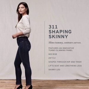 Levi's 311 Shaping Skinny Jeans 28 inches (NWT)